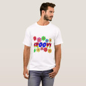 Groovy Siebzigerjahre Retro Blumen-Power-Geschenke T-Shirt (Vorne ganz)