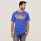 Groovy Since 19 Retro Hippie 77th Birthday girl T-Shirt (Vorne ganz)