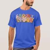 Groovy Since 19 Retro Hippie 77th Birthday girl T-Shirt (Vorderseite)