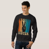 Groovy Sister 70s Aesthetic Nostalgia 1970's Retro Sweatshirt (Vorne ganz)