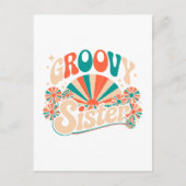 Groovy Sister Boho Vibes Postkarte (Vorderseite)