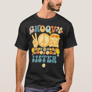 Groovy Sister Retro Matching Family Baby Dusche Fa T-Shirt