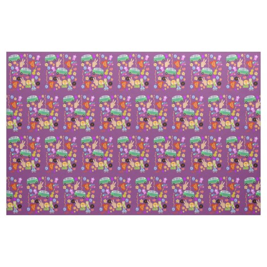 Groovy-Sixties-Mega-Muster Stoff (Fat Quarter (45,7 x 55,9 cm))