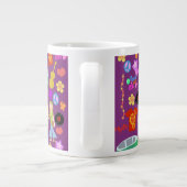 Groovy Sixties Violet Pattern Jumbo-Tasse (Rückseite)