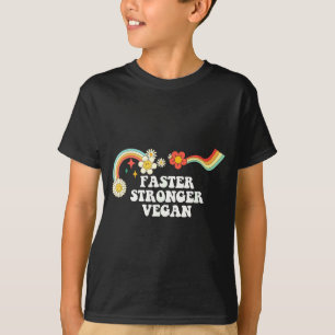 Groovy-Skript lustig schneller stärker vegan retro T-Shirt