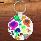 Groovy Skulls Schlüsselanhänger (Vorderseite)