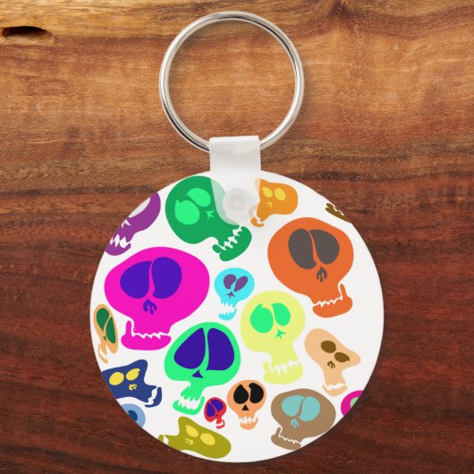 Groovy Skulls Schlüsselanhänger (Vorderseite)