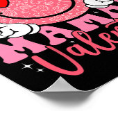 Groovy Smile Gesicht Mama's Valentinstag Tochter N Poster (Ecke)