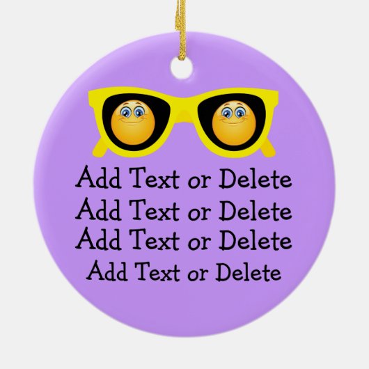 Groovy Smile Happy Face - SRF Keramik Ornament (Hinten)