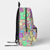 Groovy Smiles Psychedelic Bedruckter Rucksack (Links)