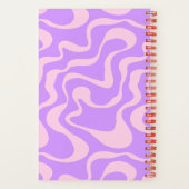 Groovy Smiley Notebook | LILA GEFÄRBTE KRAWATTE Notizblock (Rückseite)