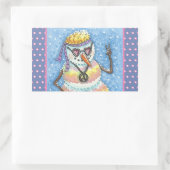 GROOVY SNOWMAN, PEACE SIGSTMAS STICKERS REc (Tasche)