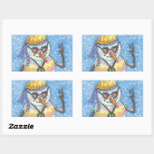 GROOVY SNOWMAN, PEACE SIGSTMAS STICKERS REc (Blatt)