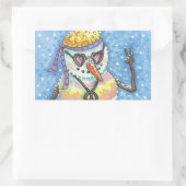 GROOVY SNOWMAN, PEACE SIGSTMAS STICKERS REc (Tasche)