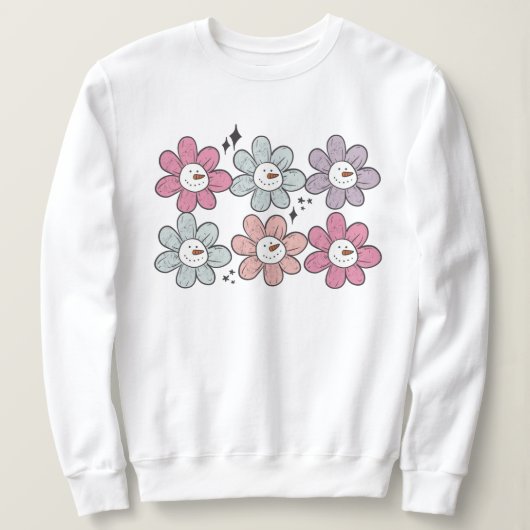 Groovy Snowmen Sweatshirt (Design vorne)