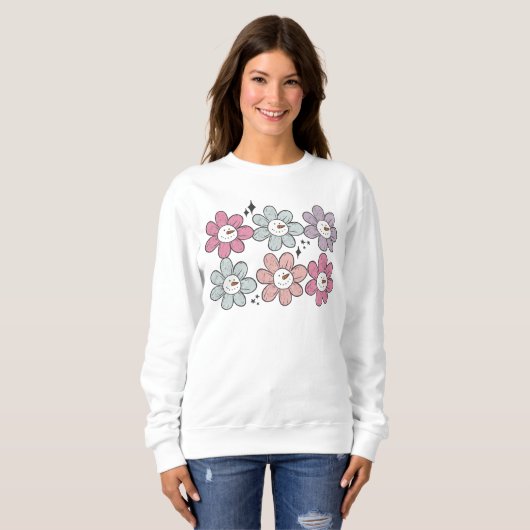 Groovy Snowmen Sweatshirt (Vorne ganz)