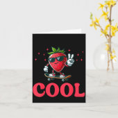 Groovy So Berry Cool Fruit Lover Strawberry Season Karte (Gelbe Blume)