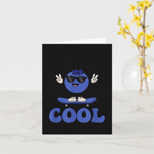 Groovy So Berry Cool Obstliebhaber Blaubeer-Saison Karte (Gelbe Blume)