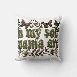 Groovy Soft Mama Ära Distressed Ästhetik Grafik Kissen