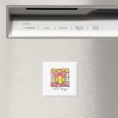 Groovy Softball Coquette Bow Softball Lover Softba Magnet (In Situ (Geschirrspüler))