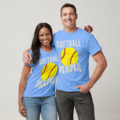 Groovy Softball Mama Softball Daughters Game Mothe T-Shirt (Unisex)