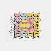Groovy Softll Kokette Bow Softll Liebhaber Softll Fleecedecke (Vorderseite (Horizontal))