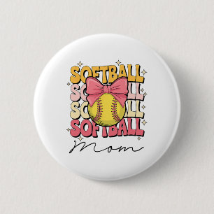 Groovy Softll Mama Mutter Kokette Schleife Softll  Button