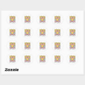 Groovy Softll Mama Mutter Kokette Schleife Softll Runder Aufkleber (Blatt)