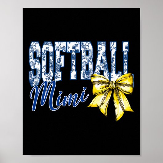 Groovy Softll Mimi Blau Chinoiserie Koks Bow G Poster (Vorne)