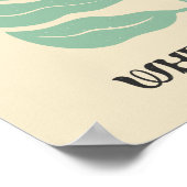 Groovy Sonnenblumen "Blühen, wo du gepflanzt bist" Poster (Ecke)