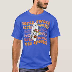 Groovy Sorta Sweet Sorta Spooky Blumengast Hallo T-Shirt