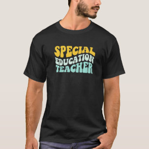Groovy Special Bildung Lehrer Retro Style Back T-Shirt
