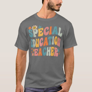 Groovy Sped Ed Bildung Lehrer zurück zu S T-Shirt