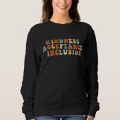 Groovy SPED Kindness Acceptance Inclusion Educato Sweatshirt (Vorderseite)