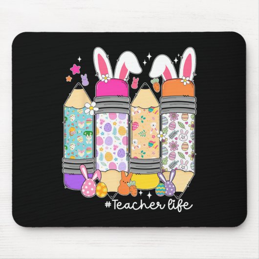 Groovy Sped Lehrer Osterhase Sped Lehren Ostern Mousepad (Vorne)