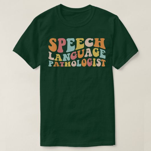 Groovy Speech Language Pathologe Leopard Rede  T-Shirt (Design vorne)