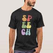 Groovy Speech Language Pathologe SLP Premium T-Shirt (Vorderseite)