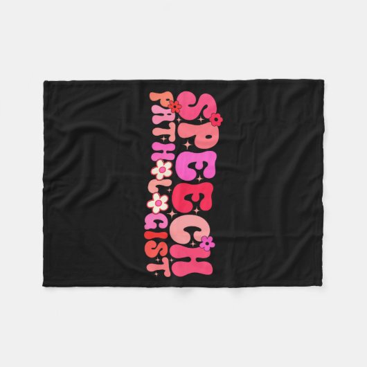 Groovy Speech Pathologist Speech Language Therapy  Fleecedecke (Vorderseite (Horizontal))