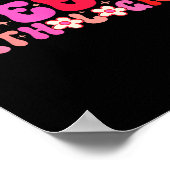 Groovy Speech Pathologist Speech Language Therapy  Poster (Ecke)