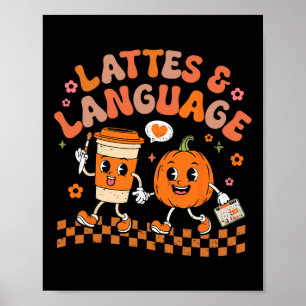 Groovy Speech Therapie Herbst Pumpkin Lattes und L Poster