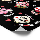 Groovy Speech Therapy Valentine's Day Heart Slp Va Poster (Ecke)
