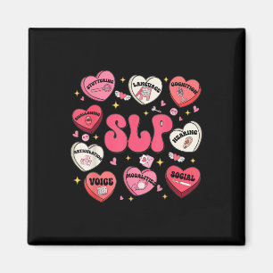 Groovy Speech Therapy Valentinstag Herzschlack Val Magnet