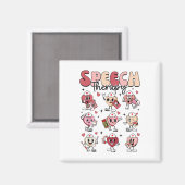 Groovy Speech Therapy Valentinstag Herzschlack Val Magnet (Vorderseite/Rückseite)