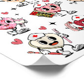 Groovy Speech Therapy Valentinstag Herzschlack Val Poster (Ecke)