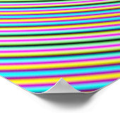 Groovy Spiral Print Poster (Ecke)