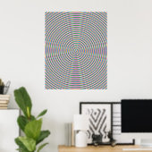 Groovy Spiral Print Poster (Heimbüro)