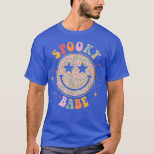 Groovy Spooky Babe Face Happy Halloween Kostüm Re T-Shirt
