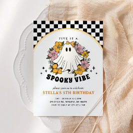 Groovy Spooky Girl Halloween Einladung