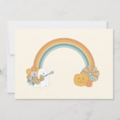 Groovy Spooky Halloween Ghost Boy Babydusche Einladung (Rückseite)