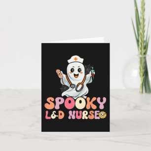 Groovy Spooky Labor und Lieferung Krankenwagen Hal Karte